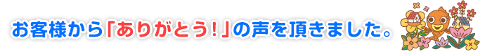 お客様の声